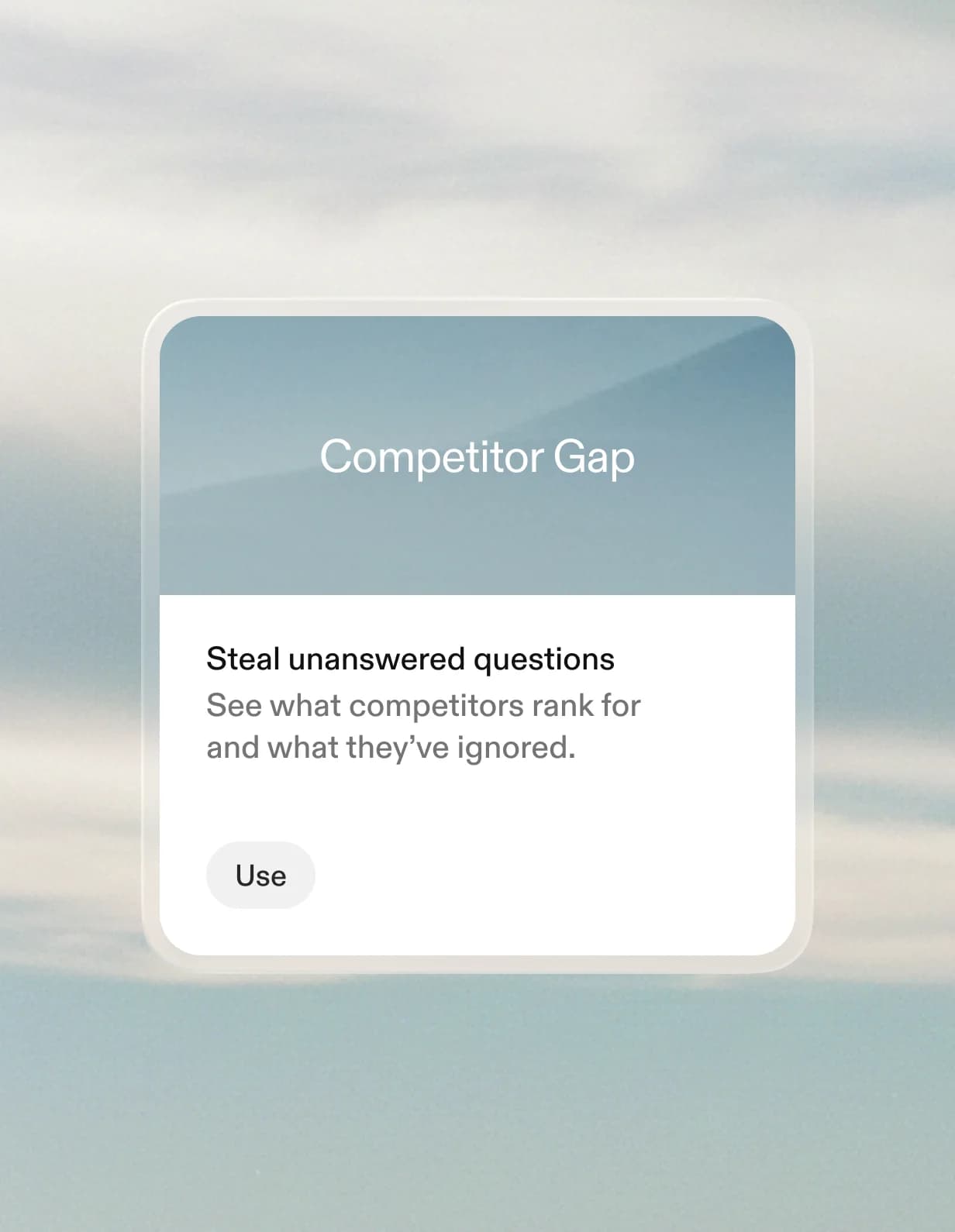 Competitor intelligence